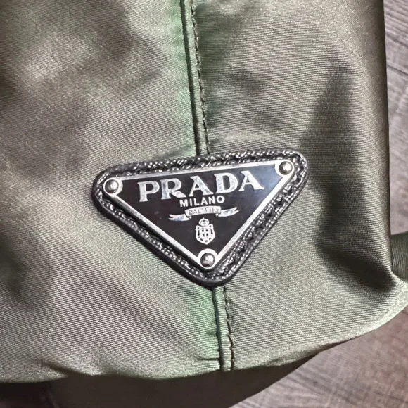 Prada Nylon Olive Green Shoulder bag - Picture 8 of 16